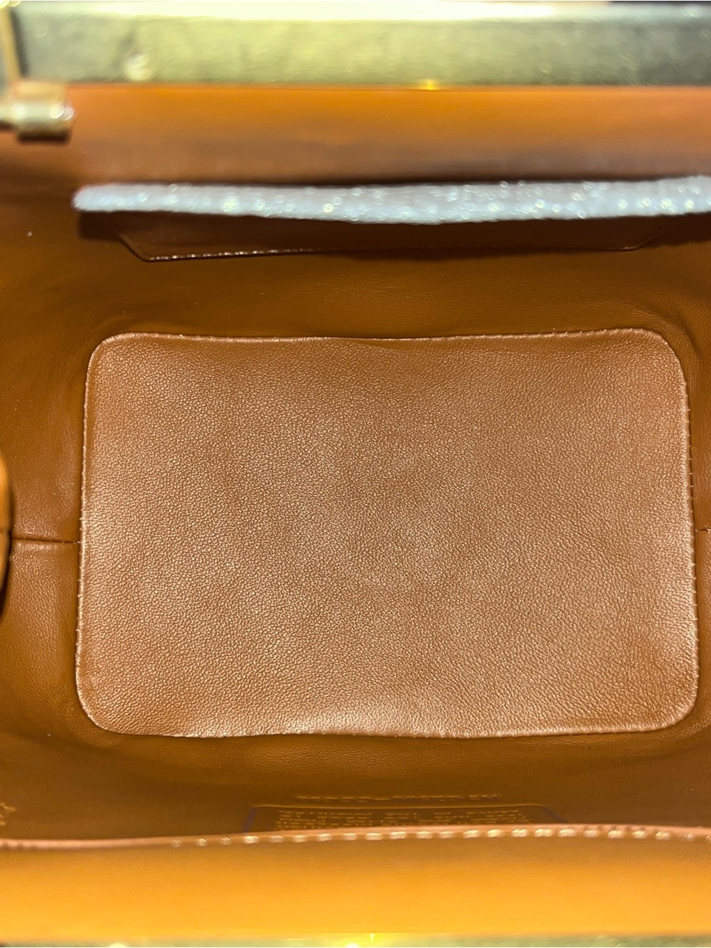 Coach Brown and Cream Signature Jacquard Kiss-Lock 16 - Picture 7 of 11